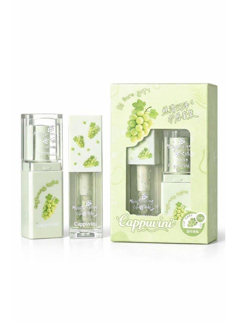 CAPPUVINI LIP CARE SET- LIP OIL & LIP PALM . 3.5G - Image 1